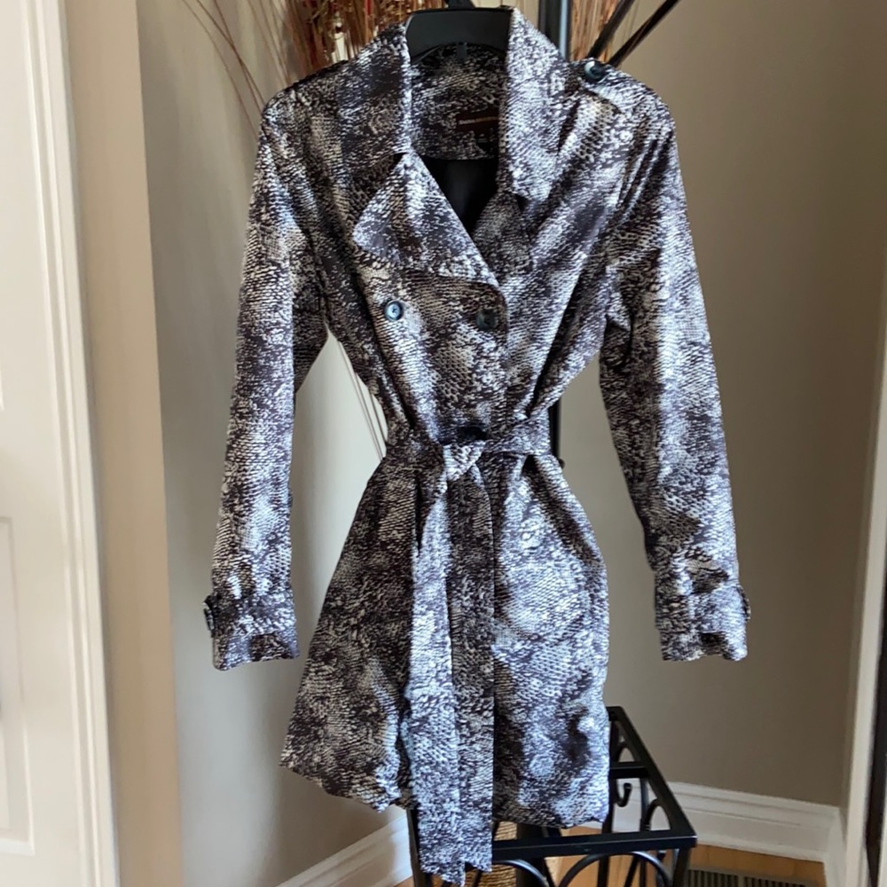 Women’s Python Print Raincoat